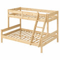 VitaliSpa Hochbett Everest mit Treppe, Massivholz, 140x200 / 90x200 cm, inkl. stabilem Lattenrost
