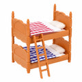 BESPORTBLE Puppenstockbett mit Leiter und Bettwäsche, Miniaturmöbel für Puppenhaus