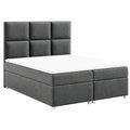 Luxus Boxspringbett 200x200 mit Stauraum und Komfort-Topper