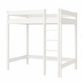 Etagenbett 90x180 cm für Kinder - Weißes Holzbett mit Leiter und Rausfallschutz, inkl. Lattenrost, Höhe 160 cm