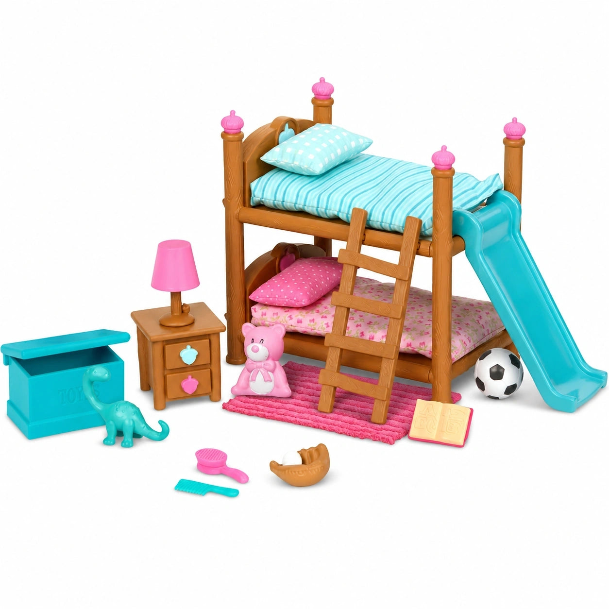Li'l Woodzeez Puppenhaus Etagenbett Set - Möbel & Zubehör für Kinder ab 3 Jahren