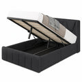 DICTAC Jugendbett 90x190 mit LED, Bettkasten & Ladestation